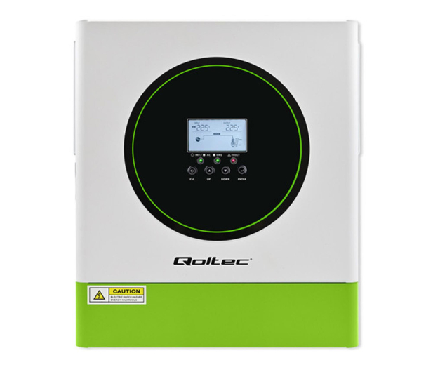 Qoltec Hybrydowy inwerter solarny Off-Grid 3500W 100A/24V MPPT - 1330695 - zdjęcie